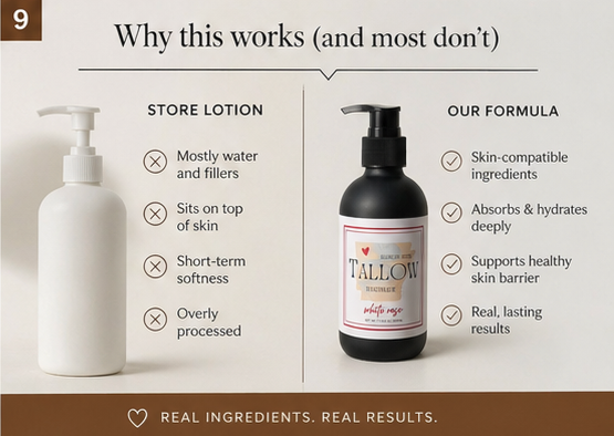 Tallow Balanced Lotion (Glass Bottle w/ pump)